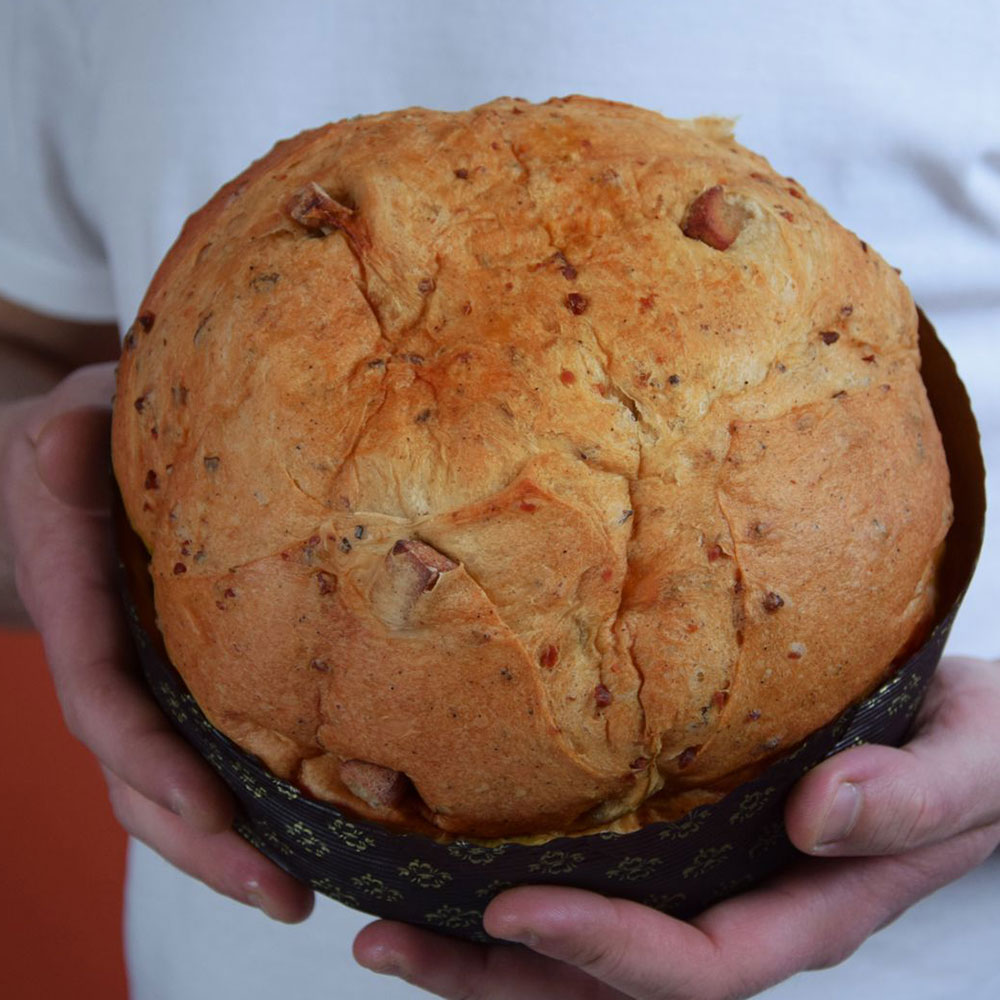Pantettone "Pistacchio e Mortadella"